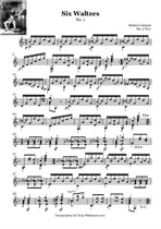Six Waltzes for Solo Guitar
